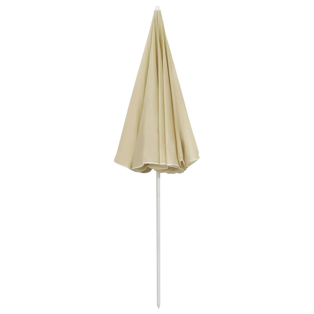 Guarda-sol de praia 240 cm amarelo areia