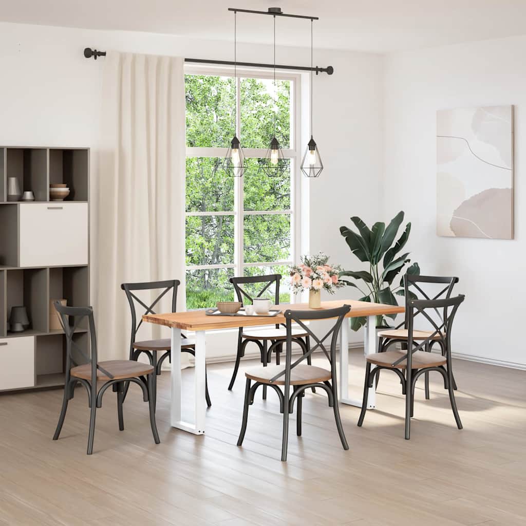 Pés de mesa de console em forma de u, 2 peças, branco, 38x(72-73) cm, aço