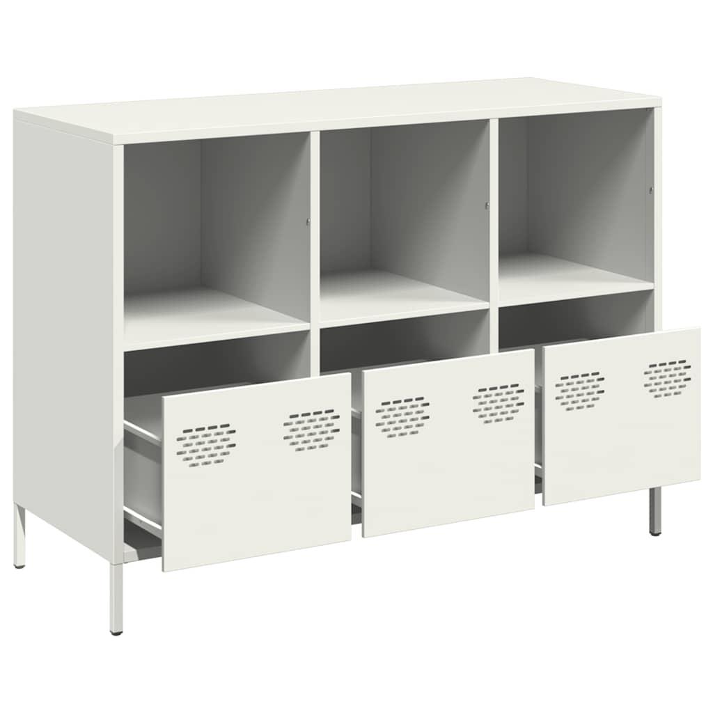 Aparador 101,5x39x73,5 cm aço laminado a frio branco