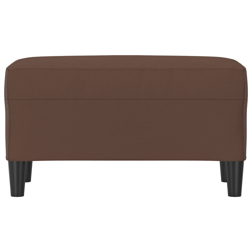 Banco 70x35x41 cm couro artificial castanho