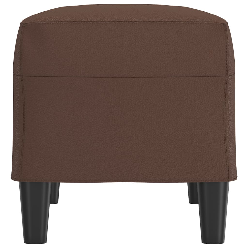 Banco 70x35x41 cm couro artificial castanho