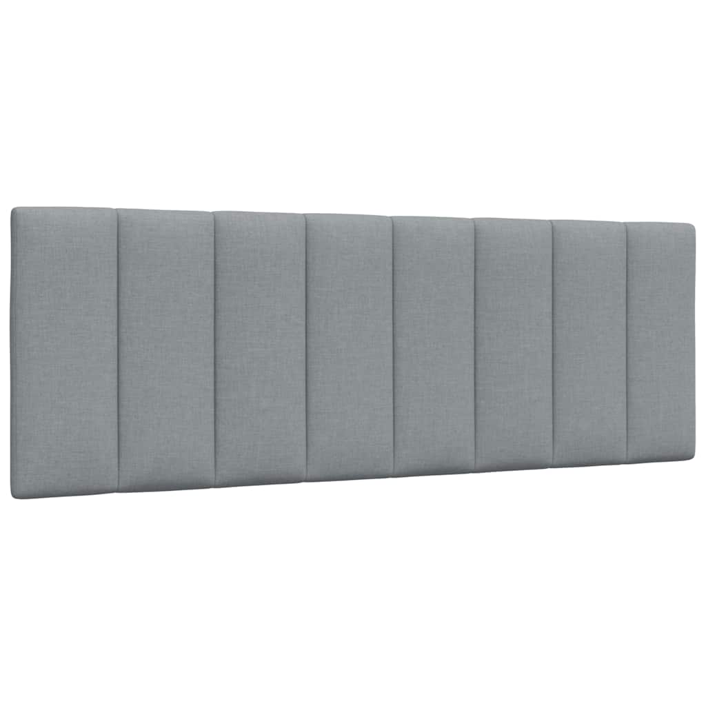 Almofadão de cabeceira hanko 120 cm tecido cinzento-claro