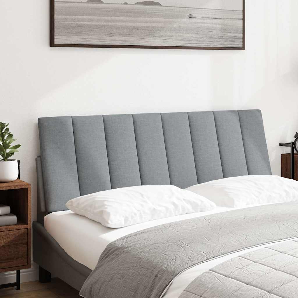 Almofadão de cabeceira hanko 120 cm tecido cinzento-claro