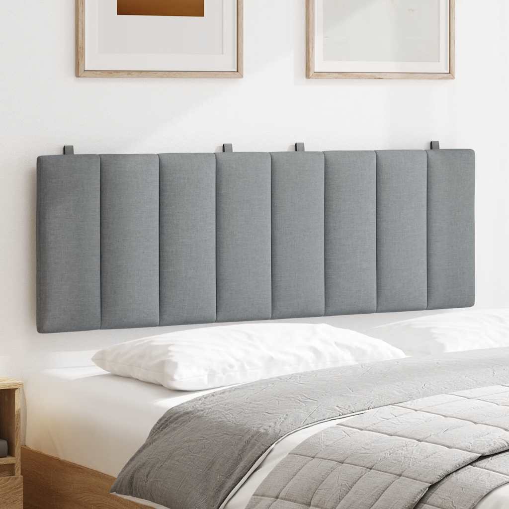 Almofadão de cabeceira hanko 120 cm tecido cinzento-claro