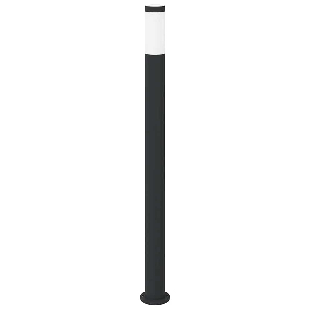 Luminárias de balizador, 3 peças, 110 cm, aço inoxidável, IP44