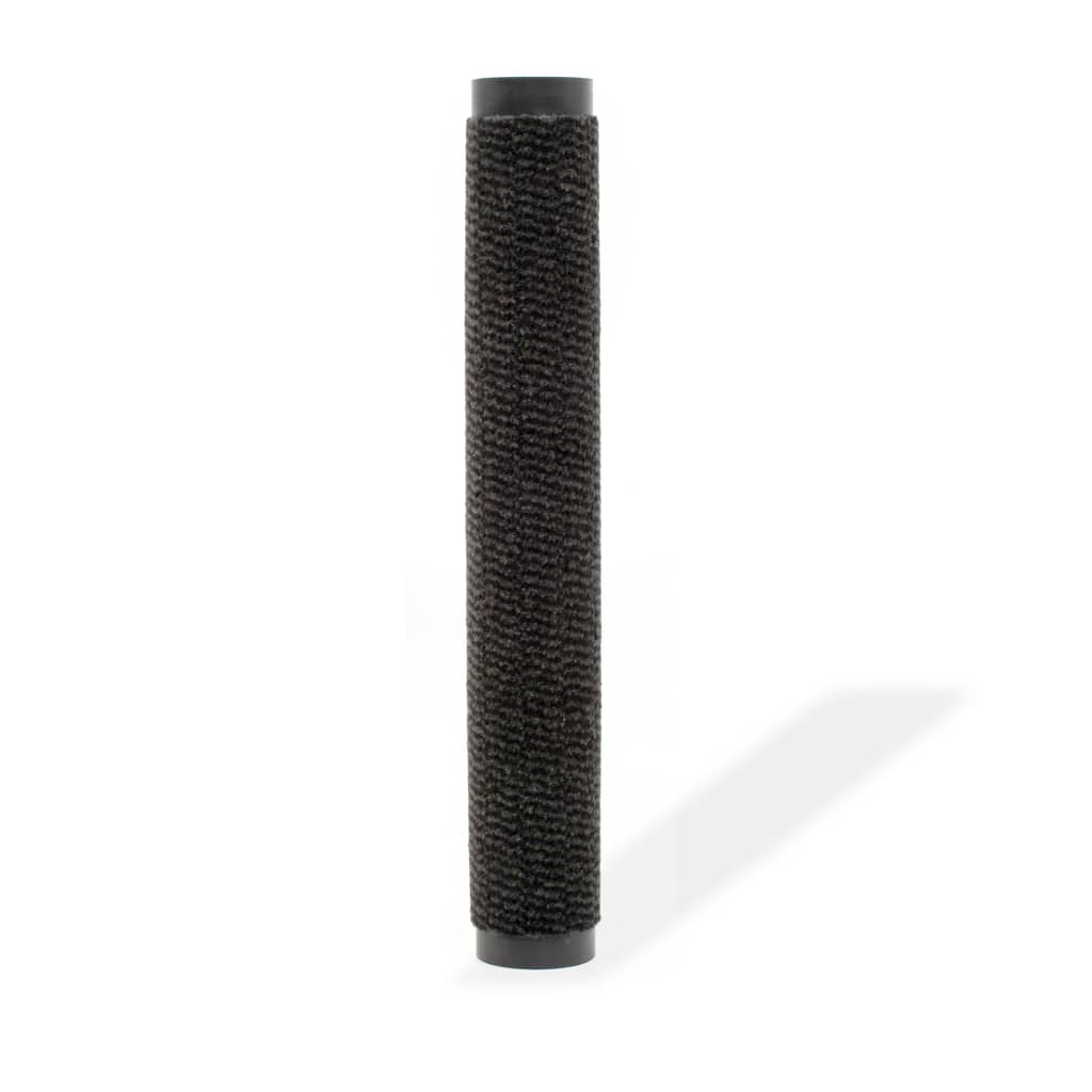 Tapete controlo de pó retangular tufado 60x90 cm preto