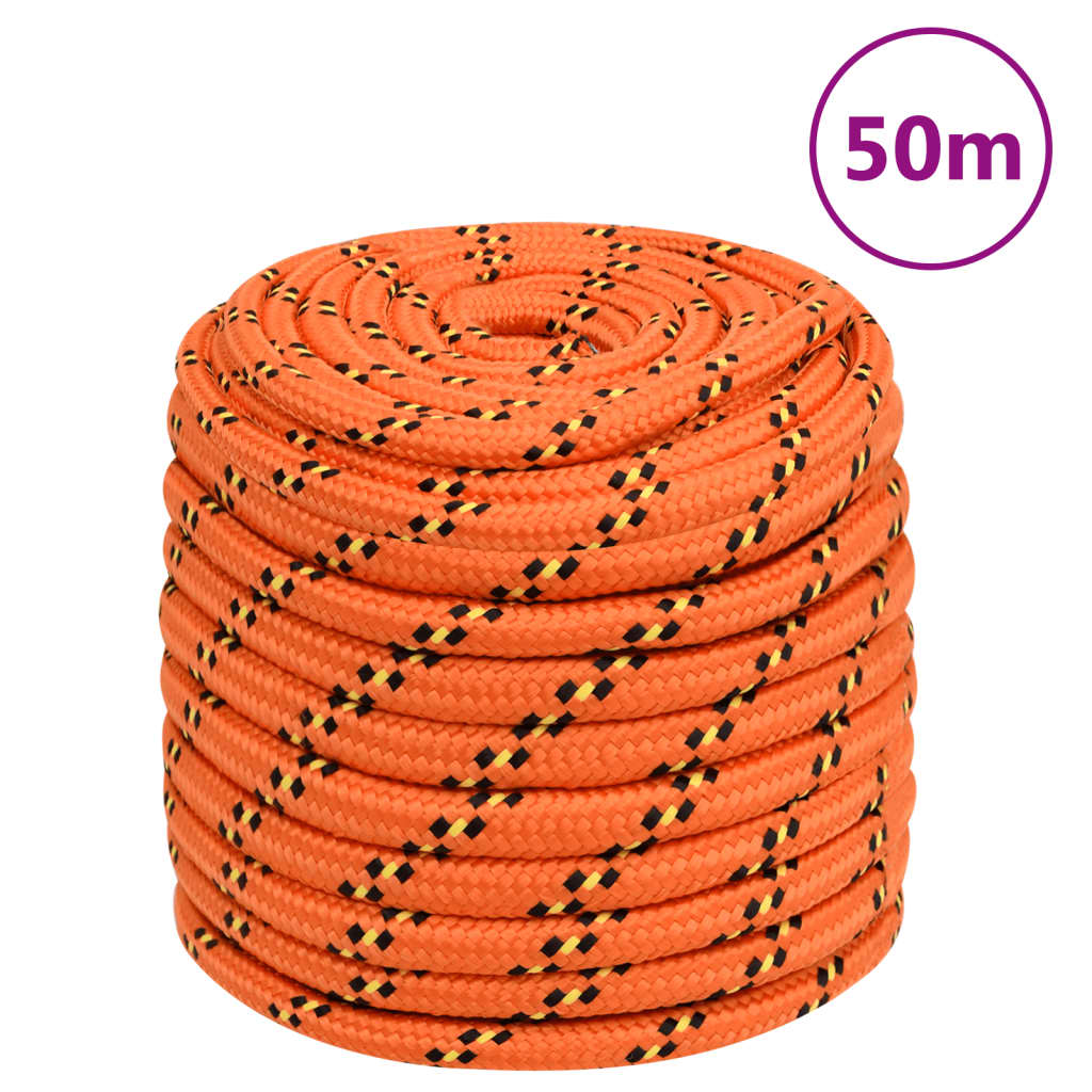 Corda de barco 18 mm 50 m polipropileno laranja