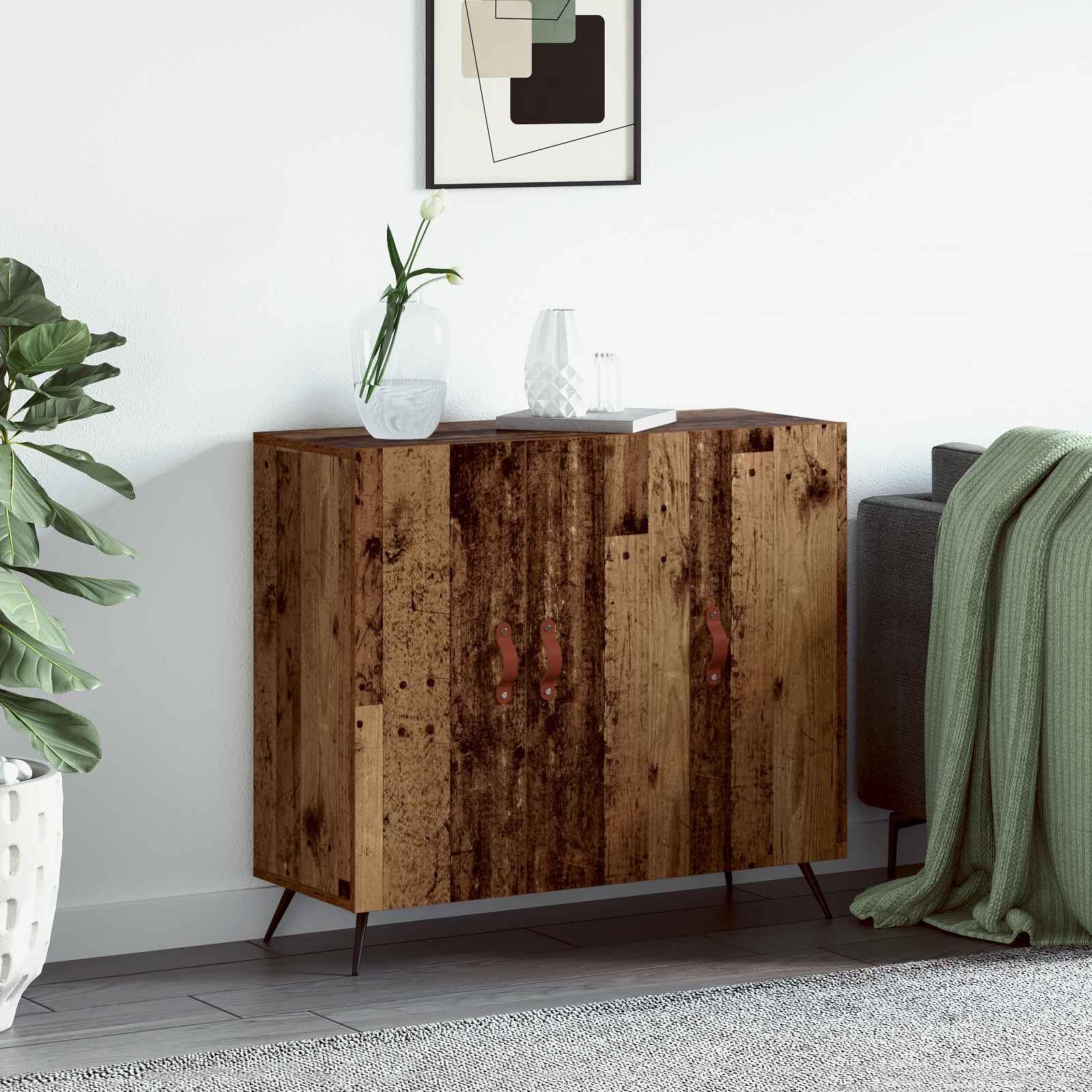 Buffet madeira antiga 89,5 x 34 x 80 cm derivados de madeira