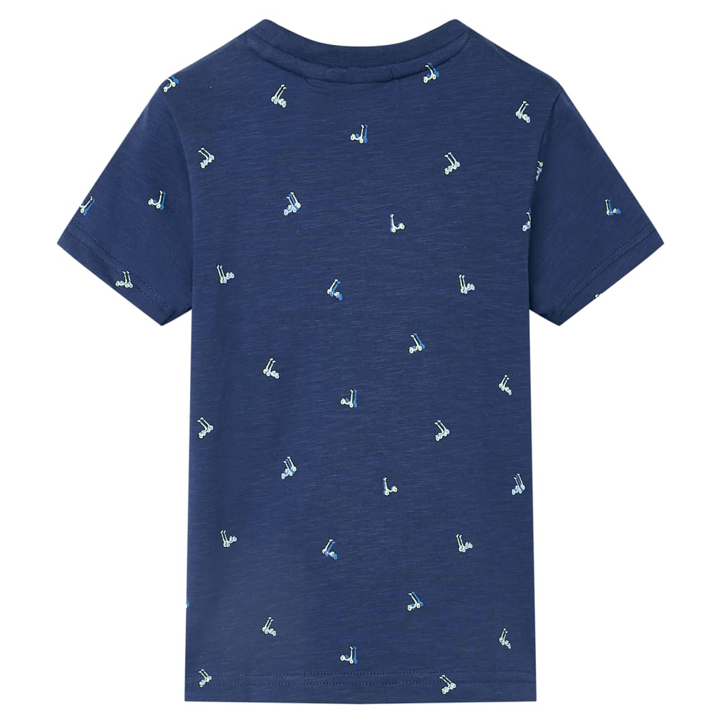 T-shirt para criança azul-escuro 128