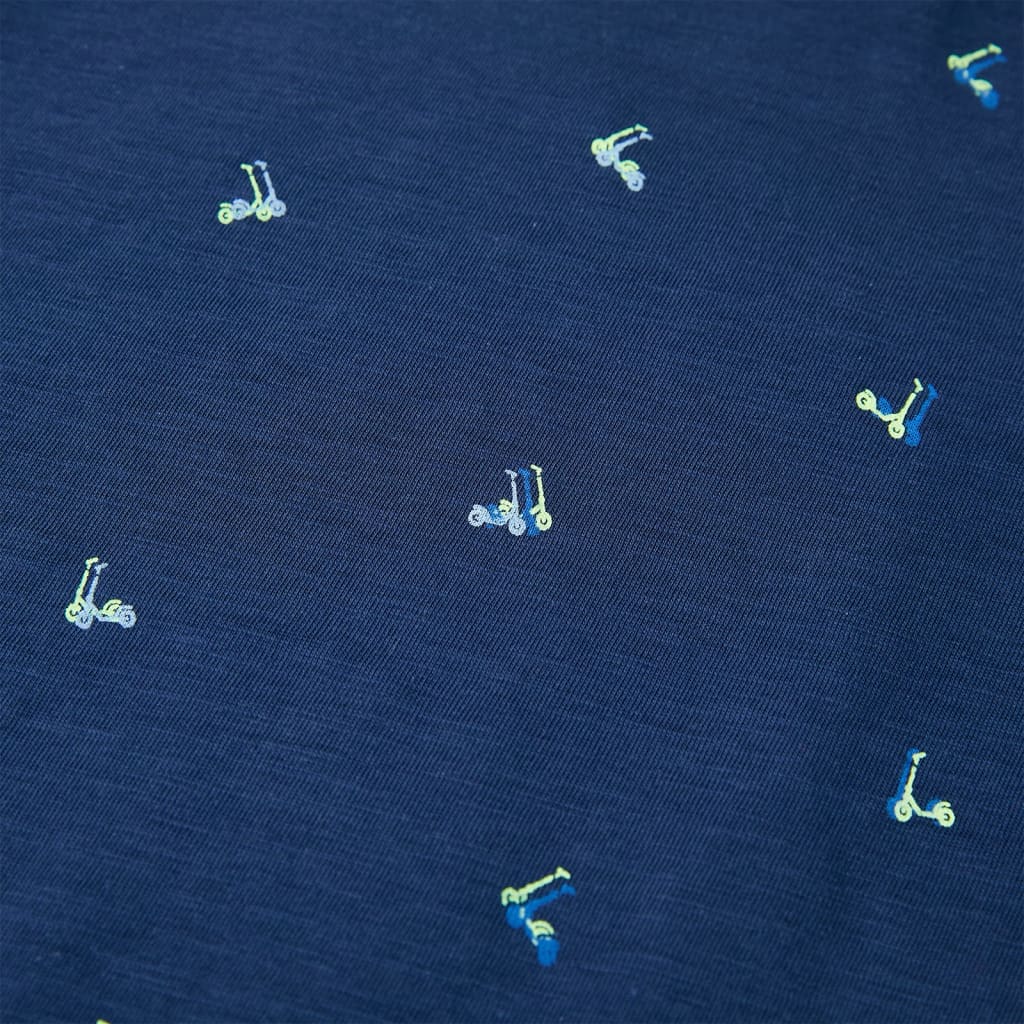 T-shirt para criança azul-escuro 128