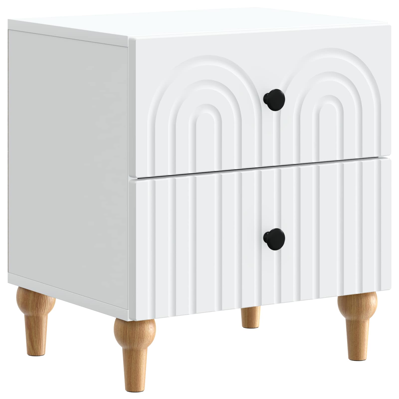Armário de cabeceira com gaveta branco 43 x 34,5 x 48 cm