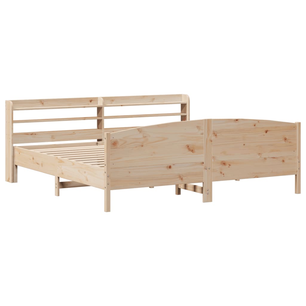 Cama sem colchão 180x200 cm madeira de pinho maciça