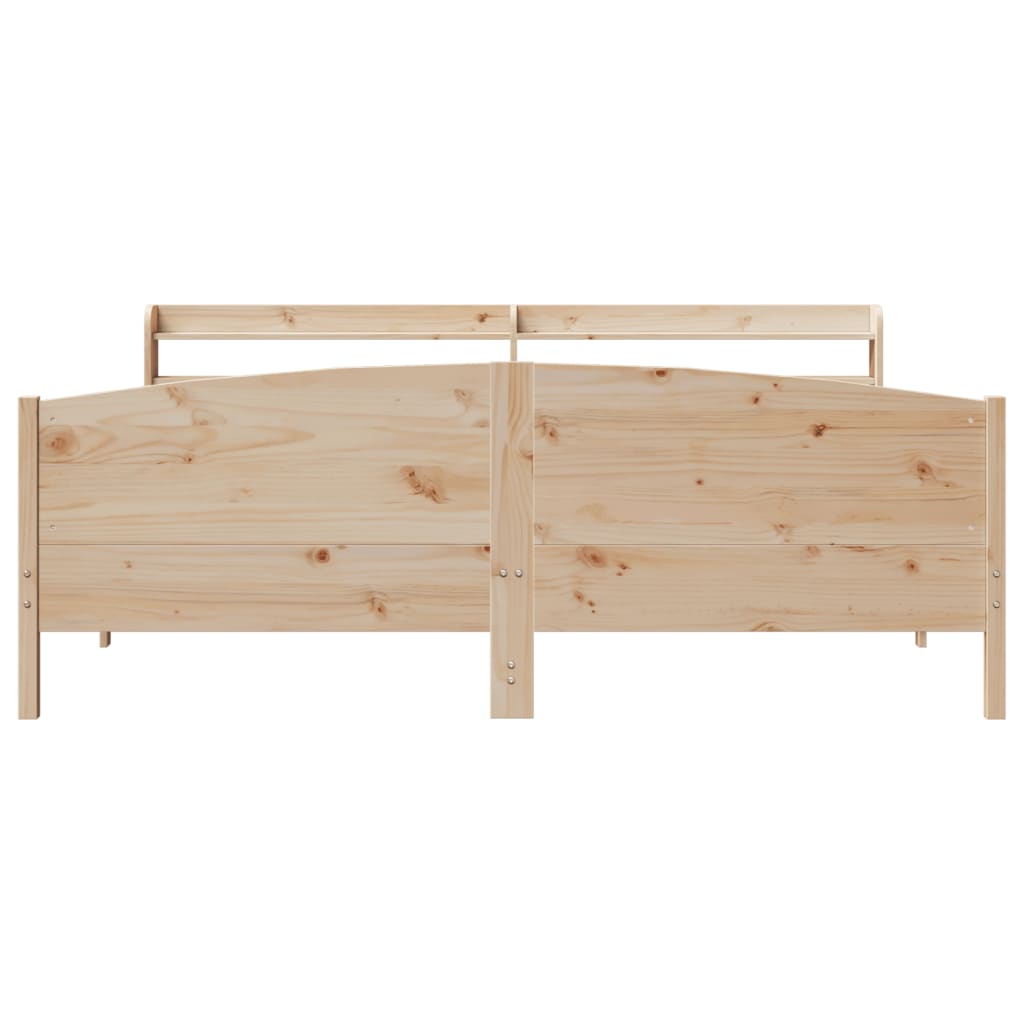 Cama sem colchão 180x200 cm madeira de pinho maciça