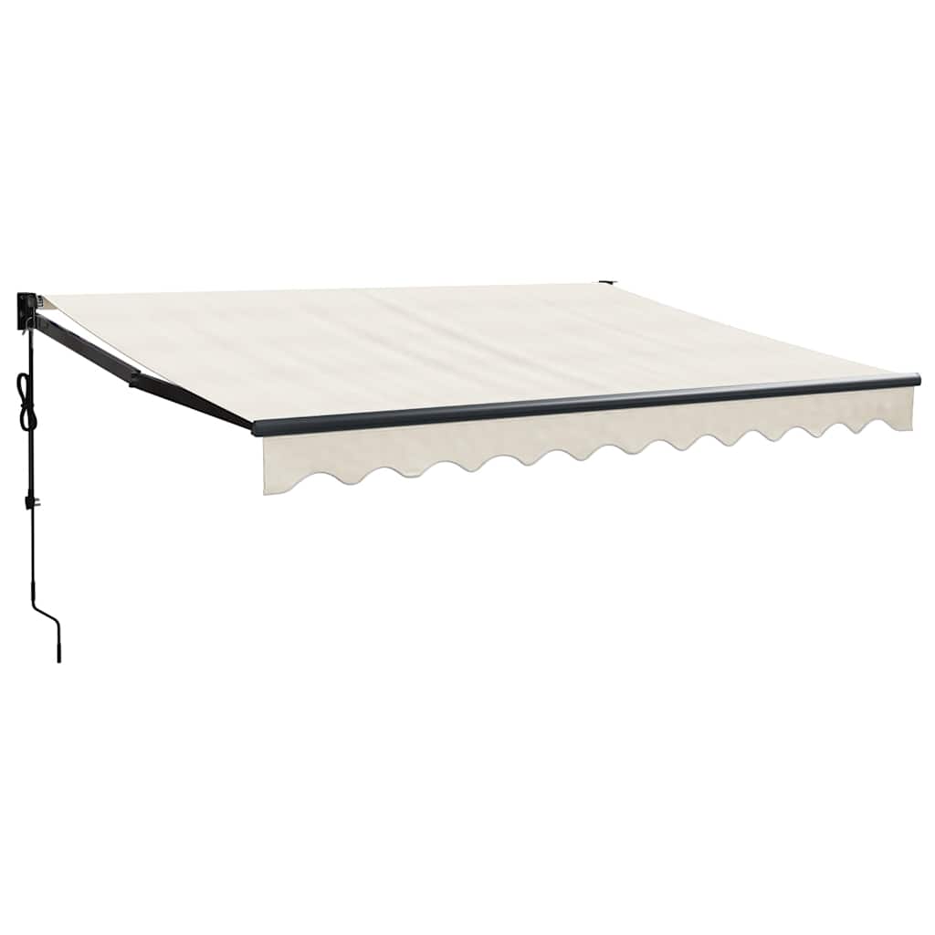 Toldo retrátil automático 3x2,5 m cor creme