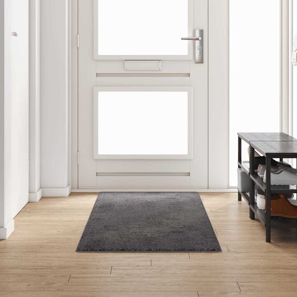 Runner de carpete cinzeto 80 x 250 cm 100% polipropileno tuft