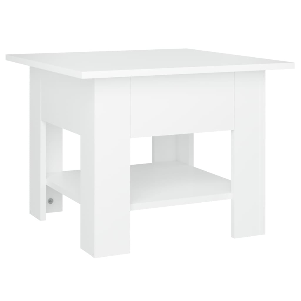 Mesa de centro 55x55x42 cm derivados de madeira branco