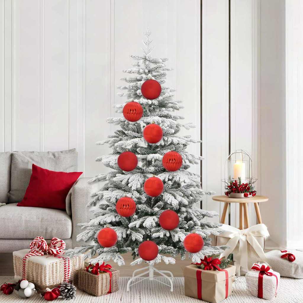 Conjunto de bolas de natal xl 9 unid. vermelho ø 15 cm plástico