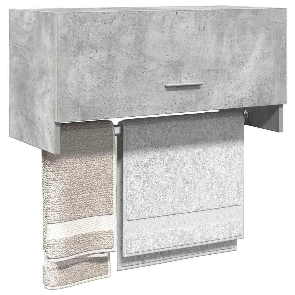Roupeiro 70x32,5x35 cm derivados de madeira cinzento cimento