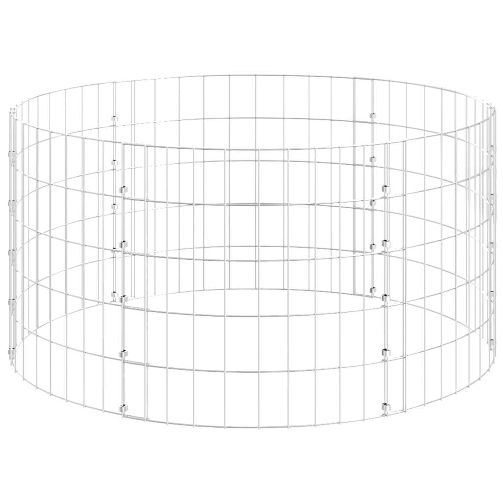 Compostor de jardim ø100x50 cm aço galvanizado