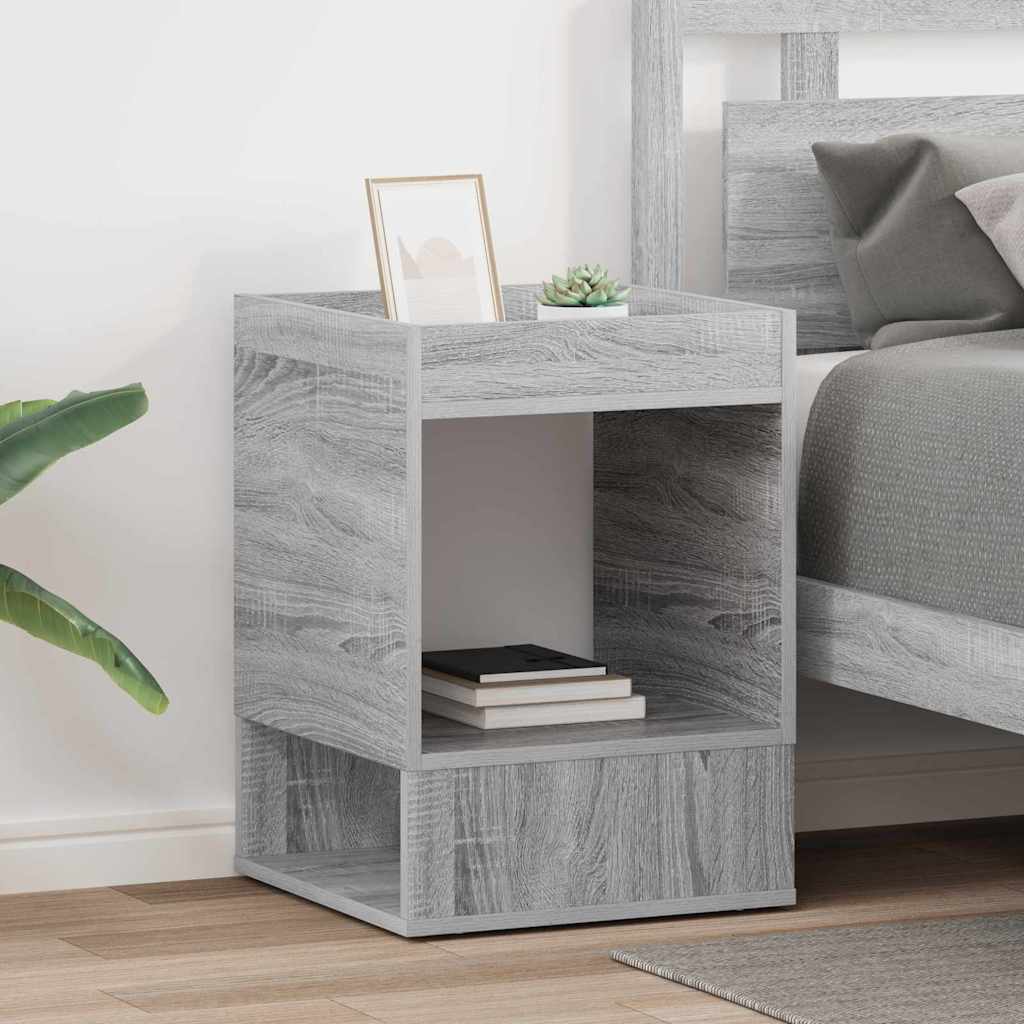Mesa de apoio 2 unid. cinza sonoma 40 x 40 x 56 cm
