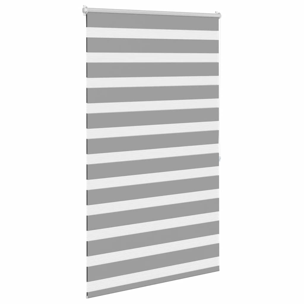 Cortina zebra 80,9x175 cm, largura do tecido 76,7 cm, cinza