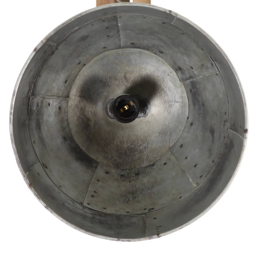 Candeeiro de teto 25 w 105x30x65-108 cm e27 prateado vintage