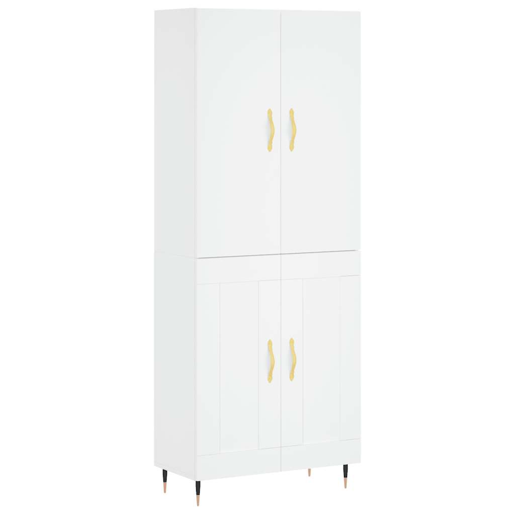 Armário alto 69,5x34x180 cm derivados de madeira branco