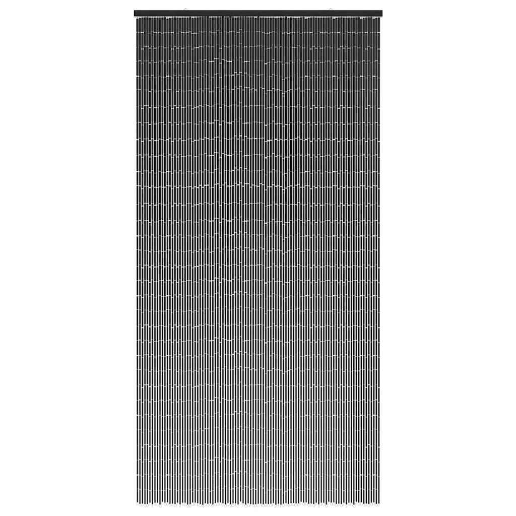 Cortina de porta contra insetos cinza escuro 100x200 cm bambu