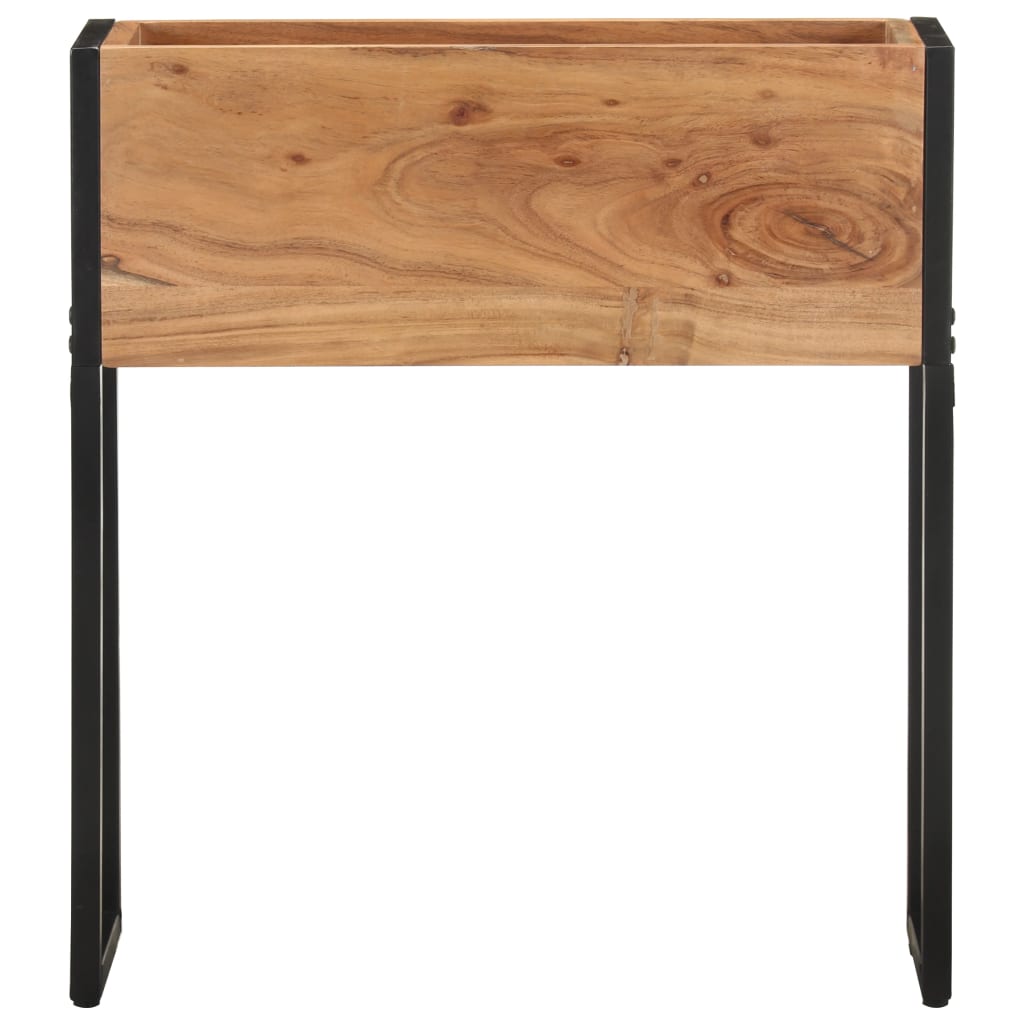Vaso/floreira 60x20x68 cm madeira de acácia maciça