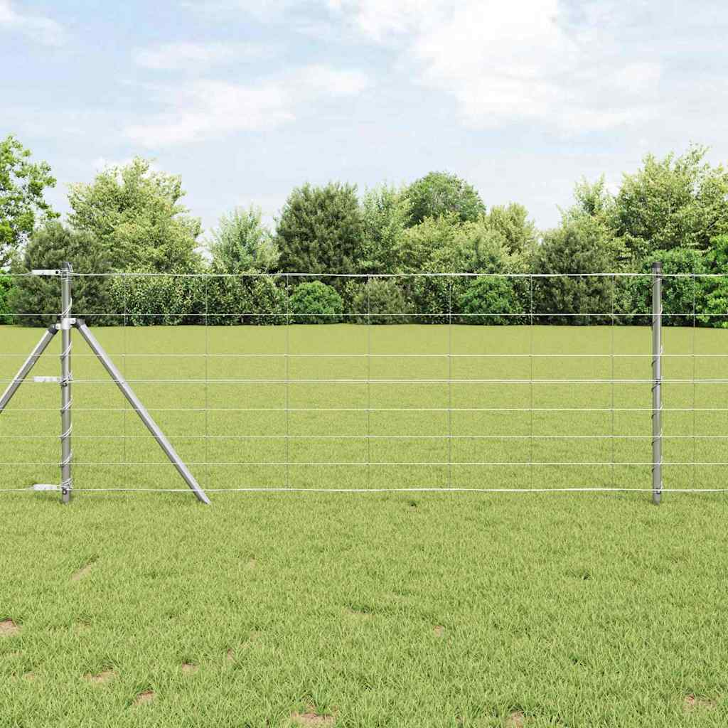 Cerca de campo prateado