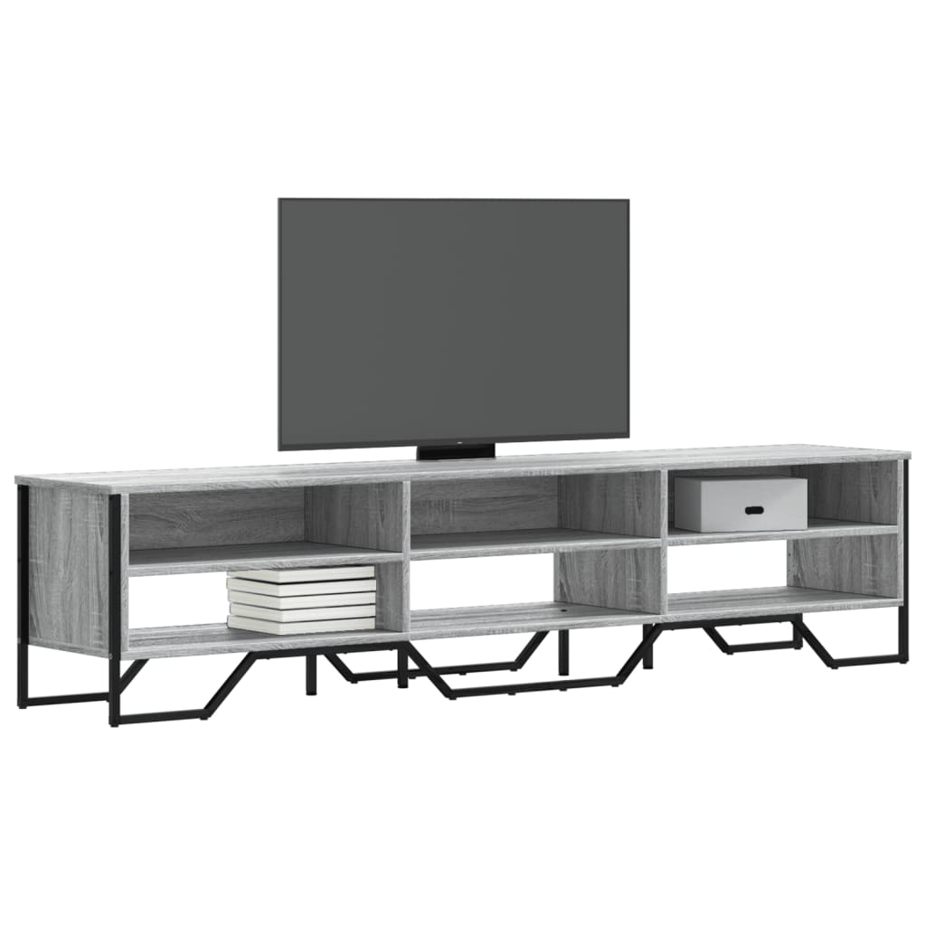 Móvel de TV 180x34x41 cm derivados de madeira cinzento sonoma
