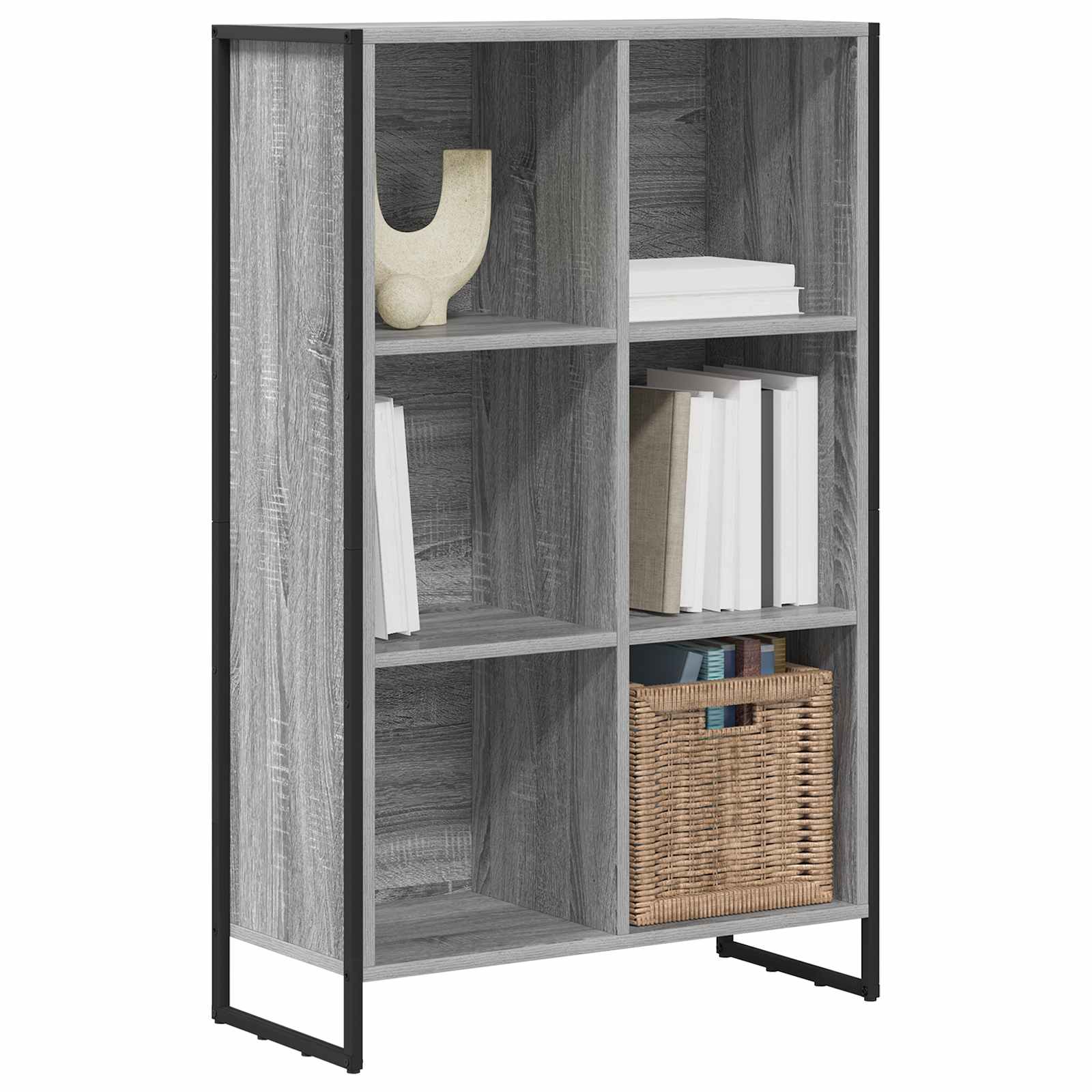 Gabinete de livros 99,5 x 30 x 108,5 cm derivados de madeira