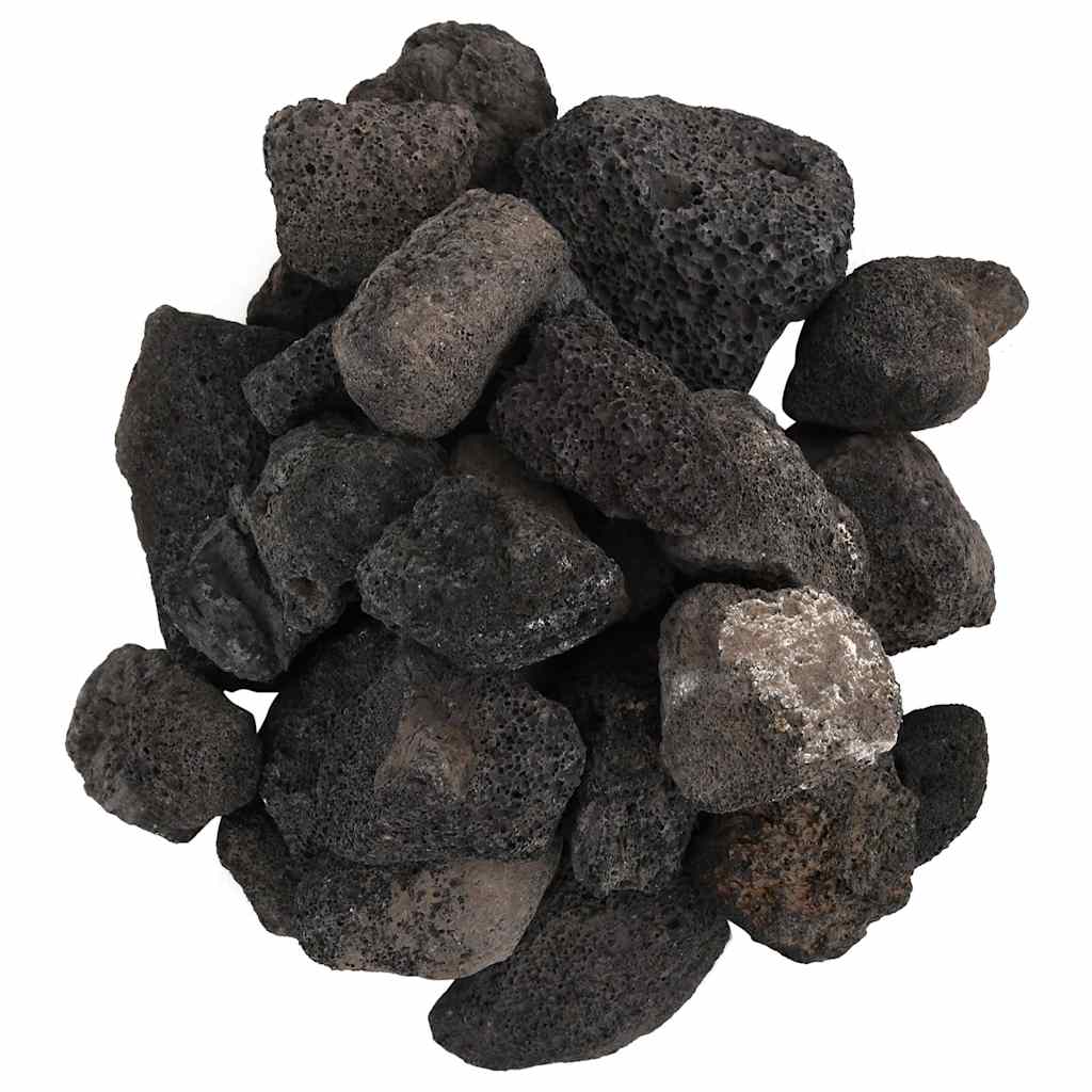 Pedras vulcânicas 10 kg 5-8 cm preto