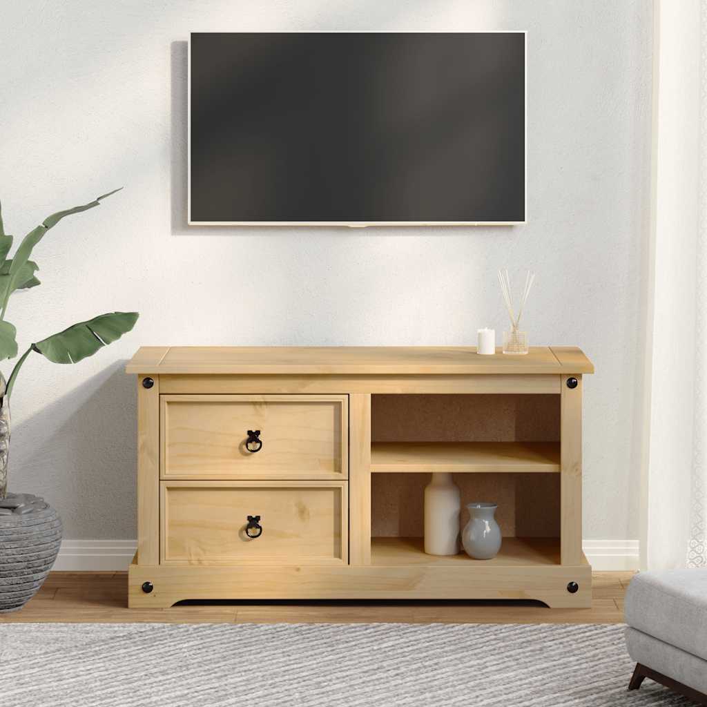 Móvel de TV corona 100x40x52 cm madeira de pinho maciça
