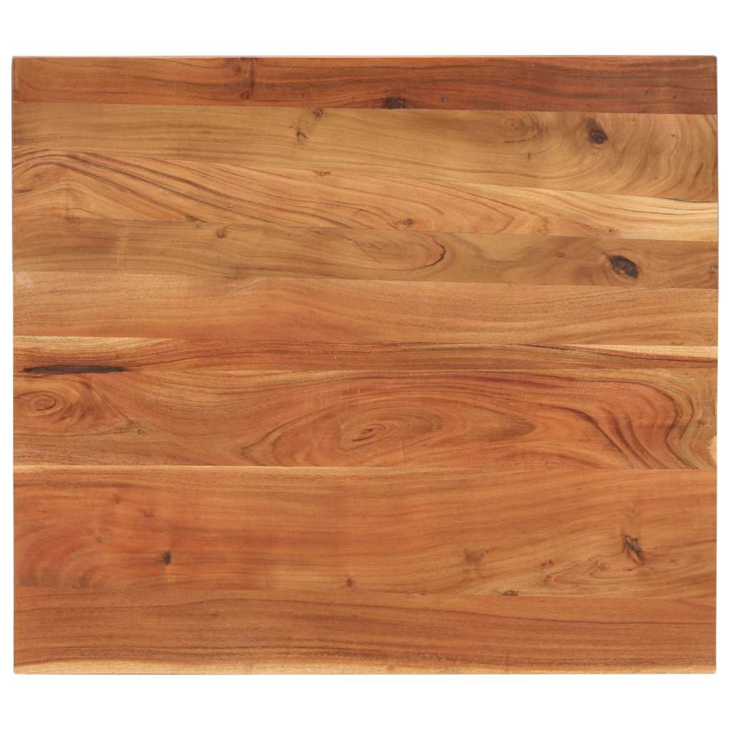 Tampo de mesa retangular 110x80x3,8 cm madeira de acácia maciça