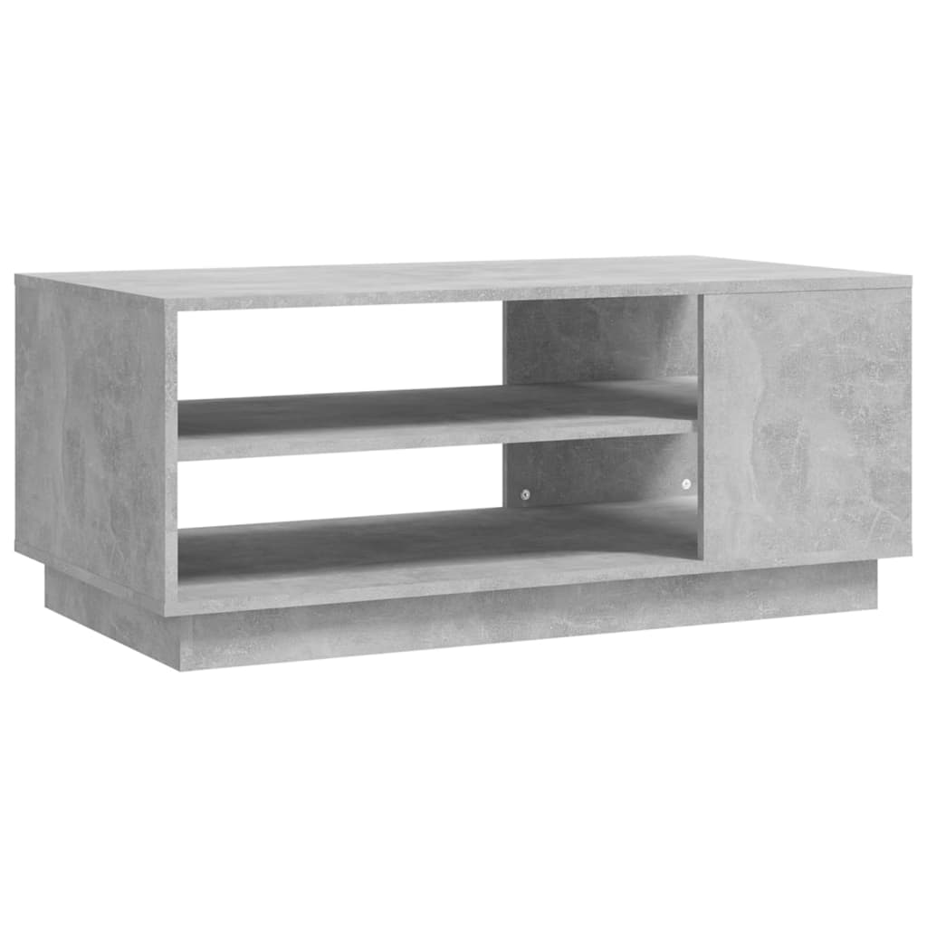 Mesa de centro 102x55x43 cm aglomerado cinzento cimento