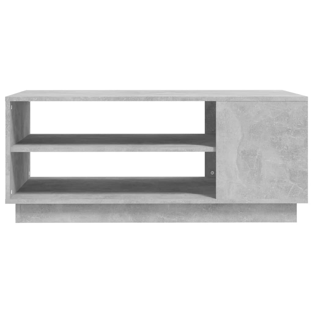 Mesa de centro 102x55x43 cm aglomerado cinzento cimento