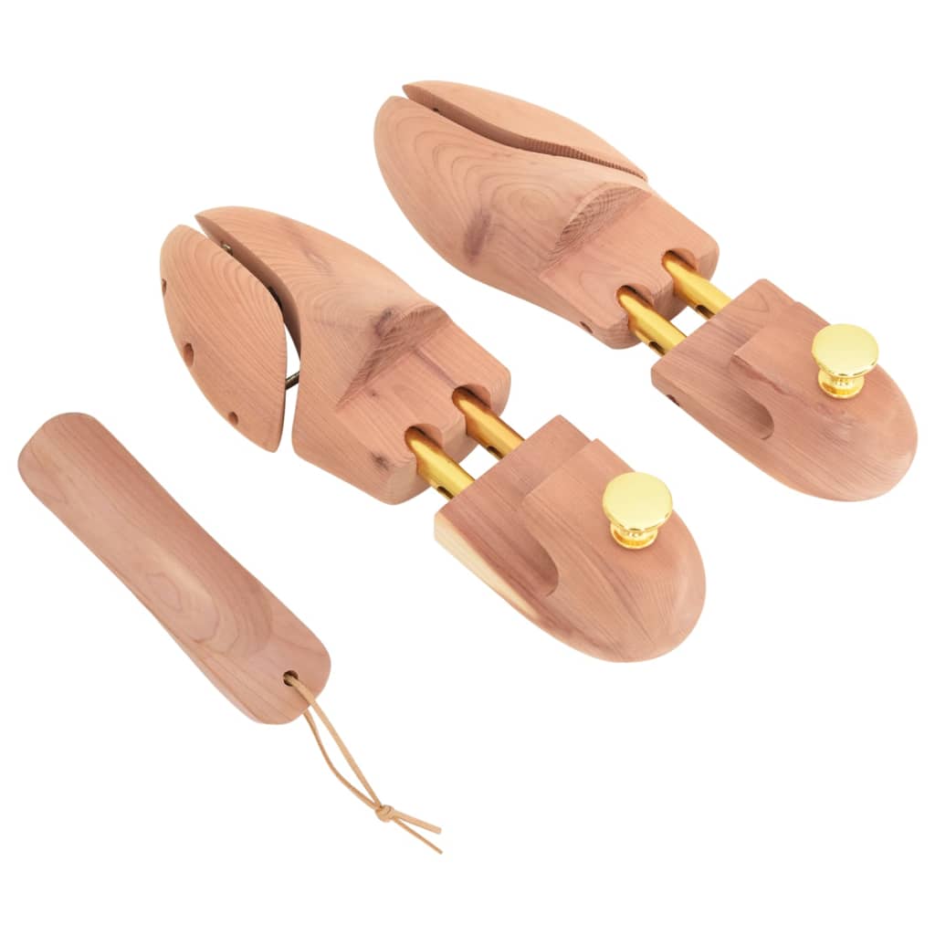 Alargador de calçado com calçadeira eu 44-45 cedro maciço