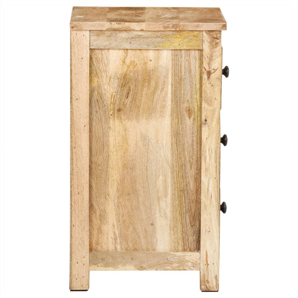 Mesa de cabeceira 45x35x60 cm madeira de mangueira maciça