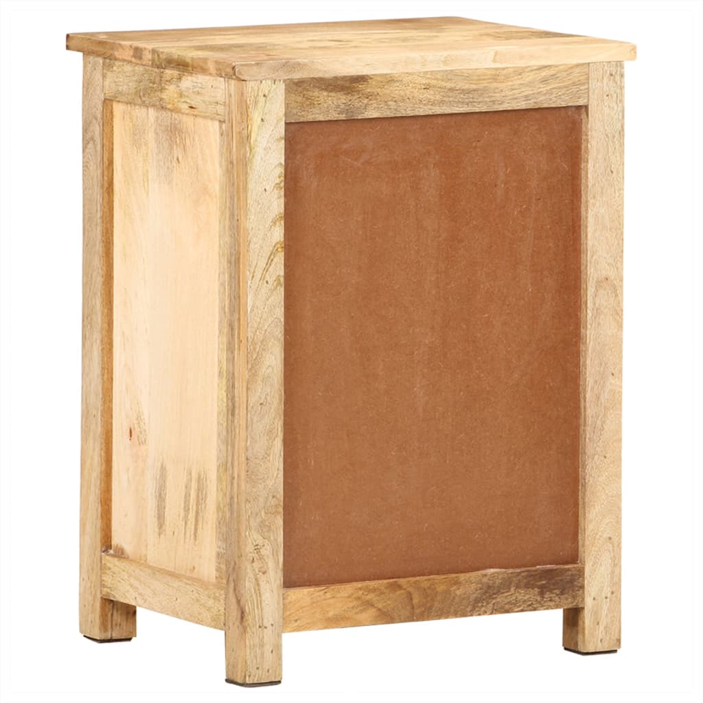 Mesa de cabeceira 45x35x60 cm madeira de mangueira maciça