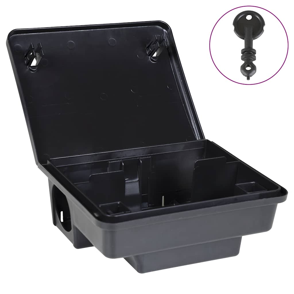 Armadilhas para ratos 6 pcs preto 23x19x9,5 cm