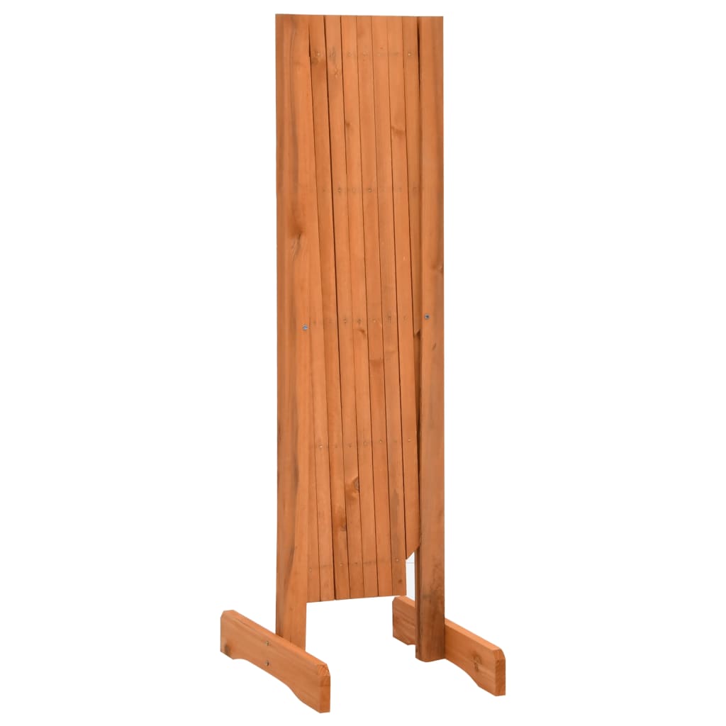 Vedação em treliça para jardim 150x80 cm abeto maciço laranja