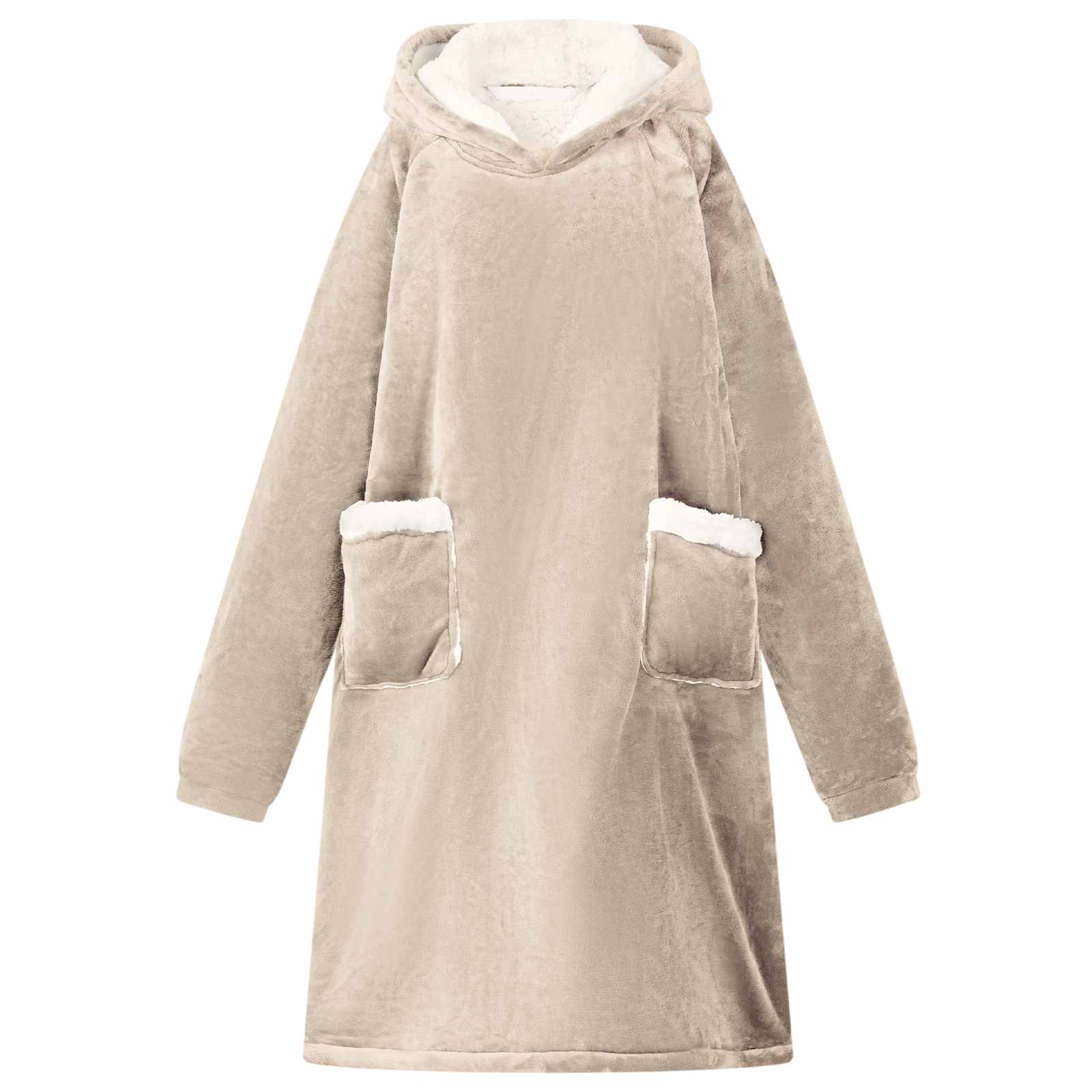 Sweatshirt manta bege m fleece e flanela
