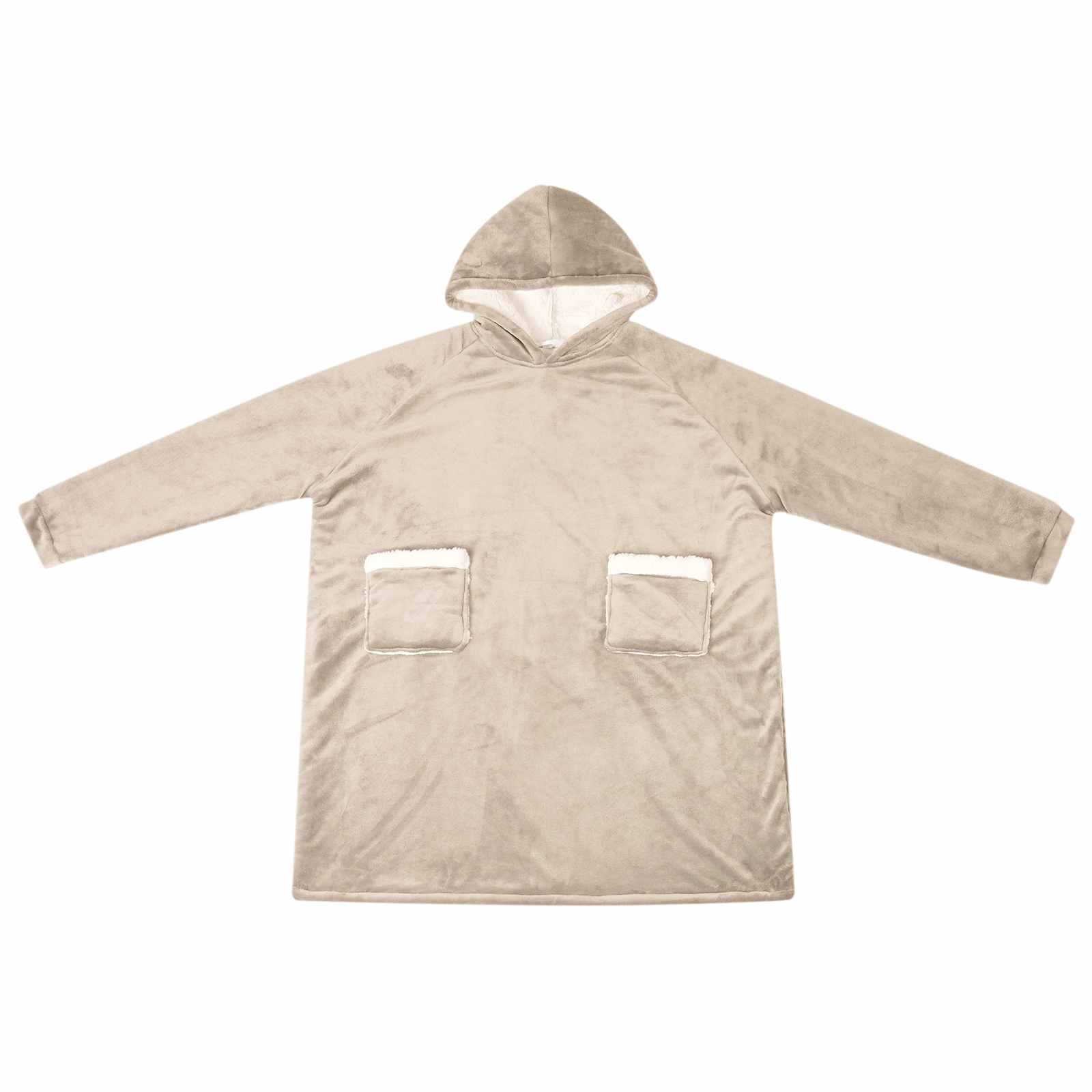 Sweatshirt manta bege m fleece e flanela