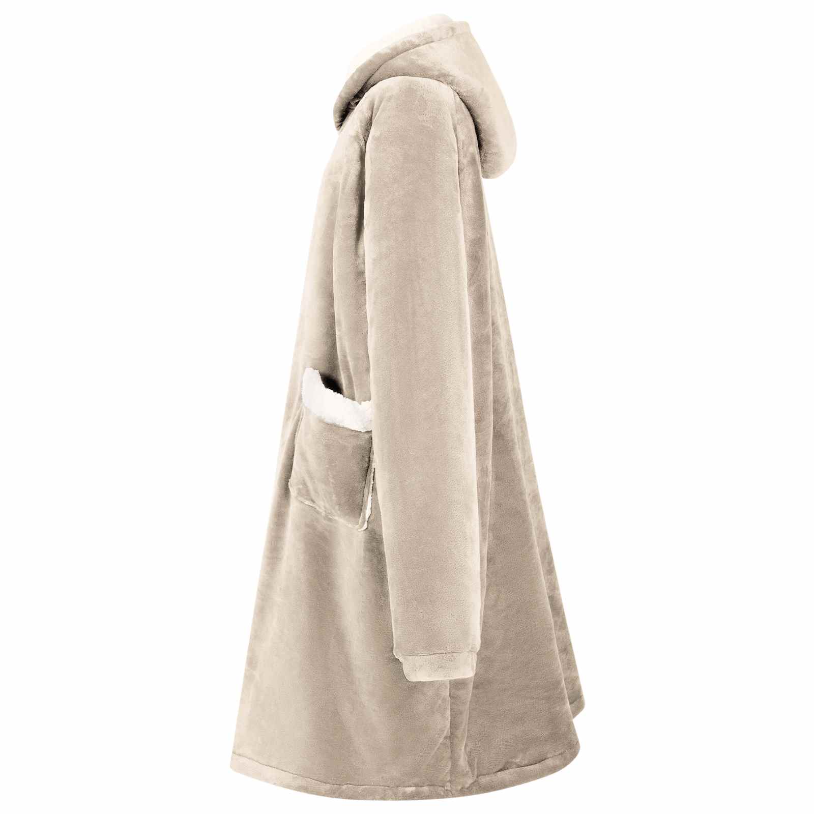 Sweatshirt manta bege m fleece e flanela