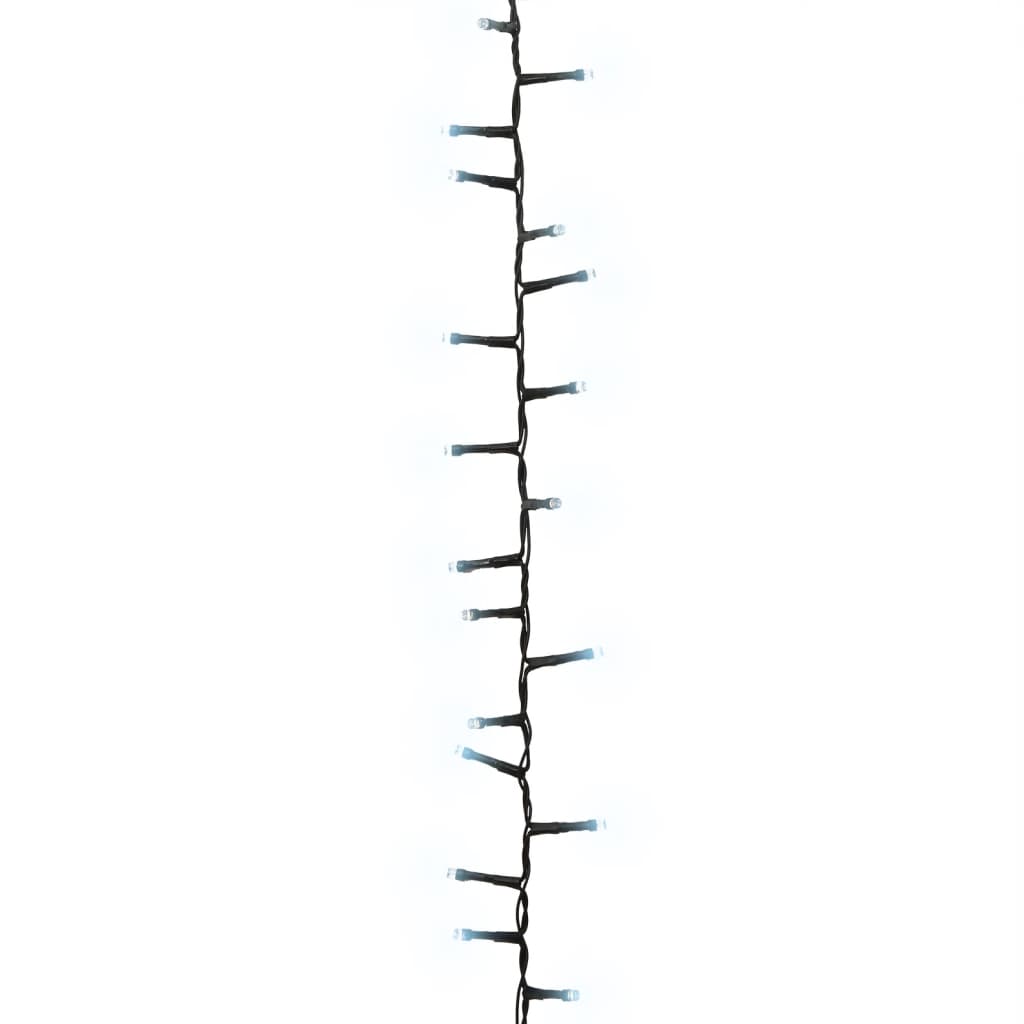 Cordão de luzes compacto 3000 luzes LED 65 m PVC branco frio