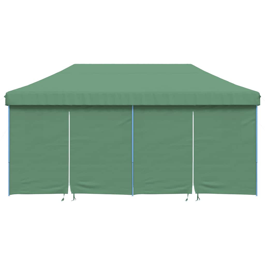 Tenda p/ festas pop-up dobrável com 4 paredes laterais verde