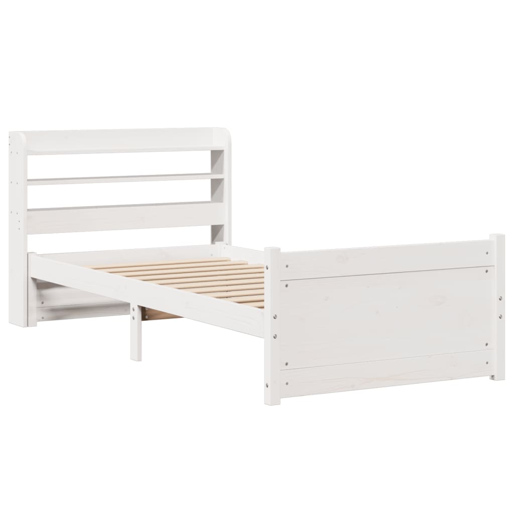 Estrutura cama c/ cabeceira sem colchão 90x190 cm branco