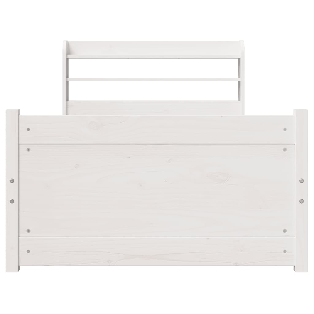 Estrutura cama c/ cabeceira sem colchão 90x190 cm branco