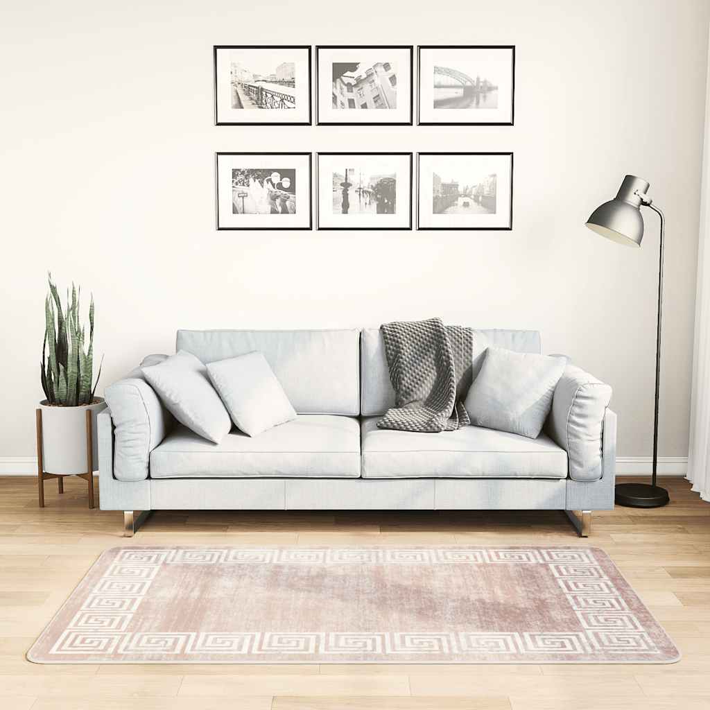 Tapete lavável 80x150 cm bege
